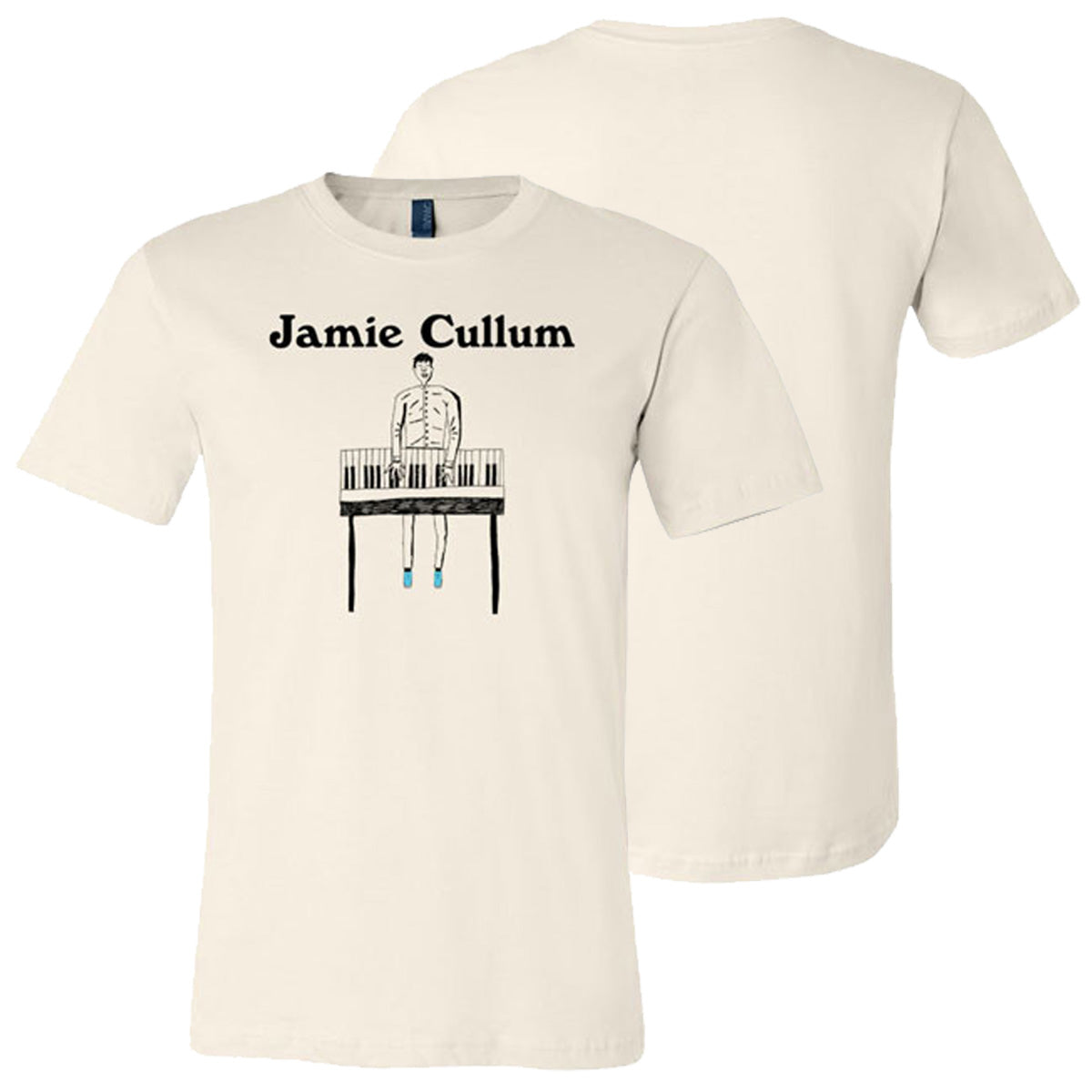 Piano Sketch T-shirt - Natural