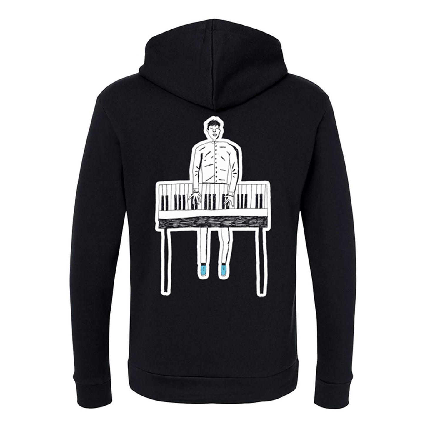 Piano Sketch Pullover Hoodie